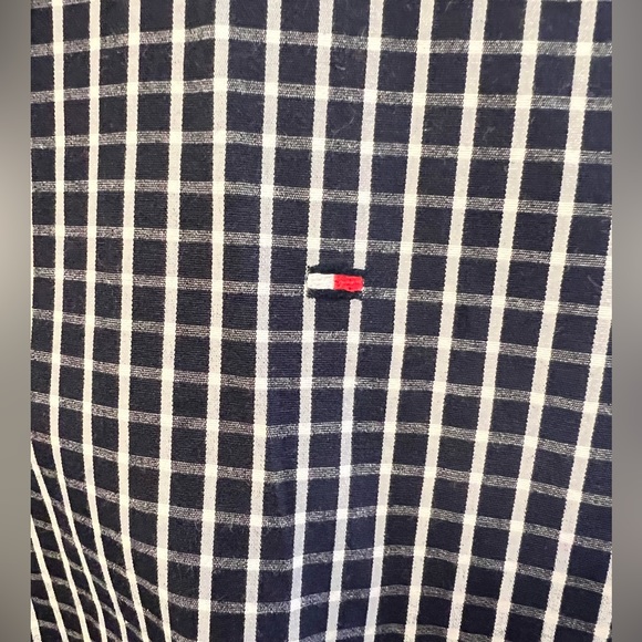 Tommy Hilfiger Men’s blue checked dress shirt - L - Picture 2 of 4